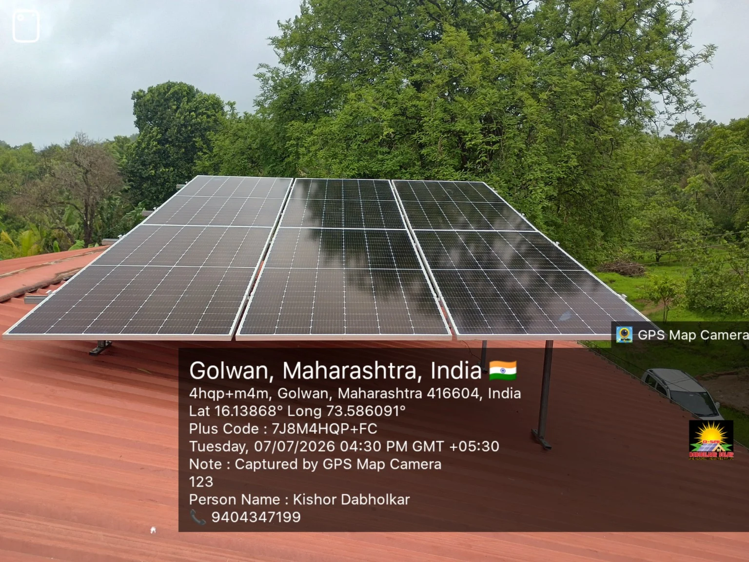 Rooftop solar installation Golwan
